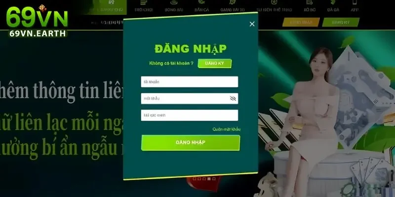 rút tiền 69VN Đăng nhập tài khoản hội viên